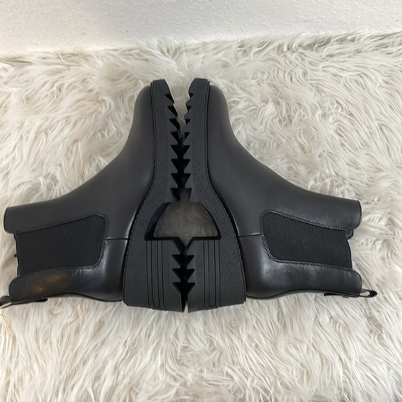 Sam & Libby Lennon Chls Chelsea Moto Chunky Sole Boots SZ 9 Black Ankle Booties - Picture 8 of 16
